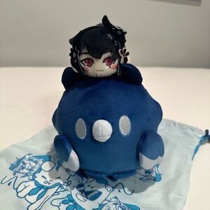 Makeship Hololive Nerissa Ravencroft Plushie with bag and sticker